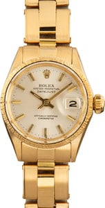 Ladies Rolex Datejust 6527 Barked Bezel