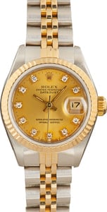 Womens Rolex Diamond Datejust 69173