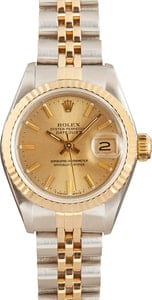 Pre Owned Rolex Datejust 69173 Champagne Index Dial