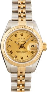 Lady Rolex Datejust 69173 Champagne Dial