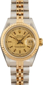 Ladies Rolex Datejust 69173 Linen Dial