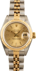 Ladies 26MM Rolex Datejust 69173 Champagne