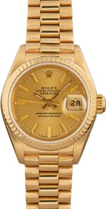 Ladies Rolex Datejust 69178 Champagne