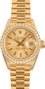 Lady Rolex Datejust 69178 Diamond Bezel