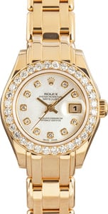 Rolex Datejust 69298 18k Yellow Gold Pearlmaster