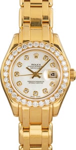 Rolex Datejust 69298 18k Yellow Gold Pearlmaster