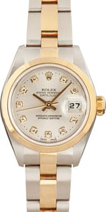 Lady Rolex Datejust 79163 Silver Diamond Dial