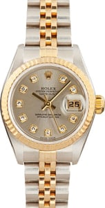 Lady Rolex Datejust 79173 Slate Diamond Dial