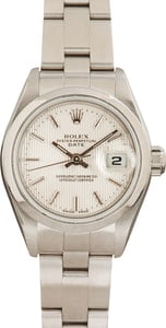 Ladies Rolex Date 79160 Silver Tapestry Dial