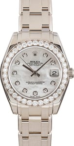 Rolex Datejust Pearlmaster 34 ref 81298 18k White Gold