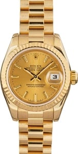 Lady datejust yellow gold watch Rolex Gold in Yellow gold - 19981198