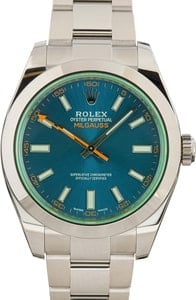 Rolex Milgauss Green Crystal 116400GV