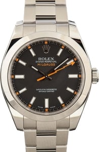 Milgauss Rolex 116400 Black Dial