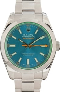 Rolex Milgauss 116400GV Green Sapphire Crystal