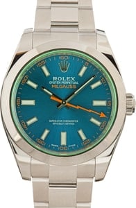 Rolex Milgauss Green Crystal 116400GV