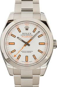 Rolex Milgauss 116400 White Dial