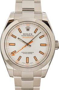 Rolex Milgauss 116400 White Dial