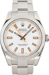 Rolex Milgauss 116400 White Dial