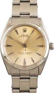 Pre-Owned Rolex Oyster Perpetual 1002 Silver Index