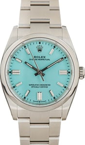 Rolex Oyster Perpetual Ref 126000 Turquoise Blue