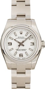 Pre Owned Ladies Rolex Oyster Perpetual 176200 White Dial