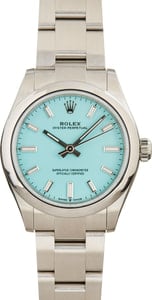 Pre-Owned Rolex Oyster Perpetual 277200 Turquoise Blue