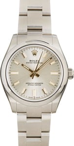 Pre-Owned Rolex Oyster Perpetual 277200 Silver Dial