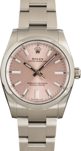 Pre-owned Rolex Oyster Perpetual 124200 Pink Dial