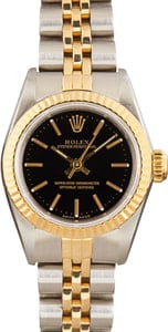 Rolex Ladies Oyster Perpetual 67193 Black Dial