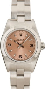 Rolex Ladies Oyster Perpetual 76080 Pink Dial