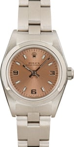 Rolex Ladies Oyster Perpetual 76080 Pink Dial