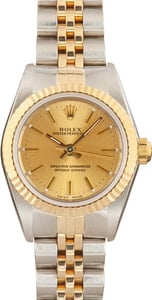 Ladies Rolex Oyster Perpetual 76193 Champagne Dial