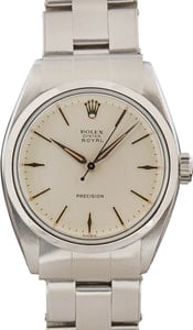 Rolex Oyster Precision 6426 Silver Index Dial