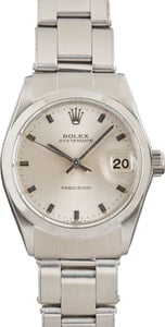 Rolex OysterDate 6466 Silver Dial