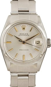 Pre-owned Rolex OysterDate 6466 Stainless Steel