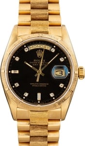 Rolex President Bark 18078 Diamond Dial