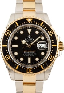 Rolex Two Tone Sea-Dweller 126603 Ceramic Bezel