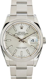 Rolex Datejust 36 Ref 126200 Silver Dial