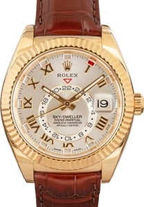 Rolex Sky-Dweller 326138 Silver Roman Dial