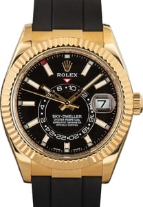 Rolex Sky-Dweller 326238 Yellow Gold on Oysterflex