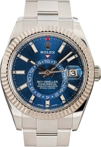 Pre-owned Rolex Sky-Dweller ref 326934 Blue Dial