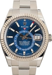 Pre-Owned Rolex Sky-Dweller 326934 Blue Luminous Dial