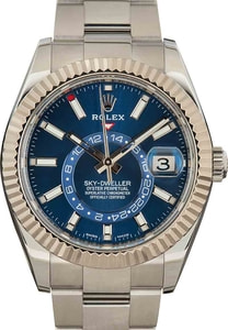 Rolex sky dweller clearance blue dial for sale