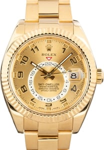 Rolex Sky-Dweller Ref 326938 Champagne Arabic Dial