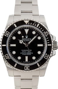 Rolex Submariner 114060 Ceramic No Date