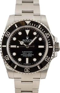 Pre-Owned Rolex Submariner 114060 Black Dial