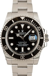 Used Rolex Submariner 116610 Black Dial