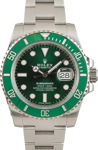 Pre-Owned Rolex Submariner 116610LV Green Hulk