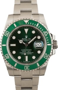 Rolex Submariner 116610LV Green Ceramic 'Hulk' Bezel