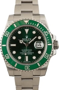 Pre Owned Rolex Submariner 116610LV Ceramic 'Hulk'